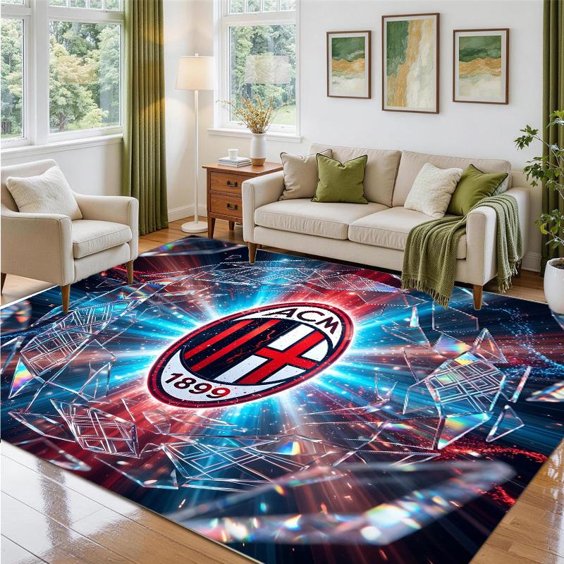 AC Milan Design Crystal Velvet Rug Soft Decorative Mat for Bedroom Entrance