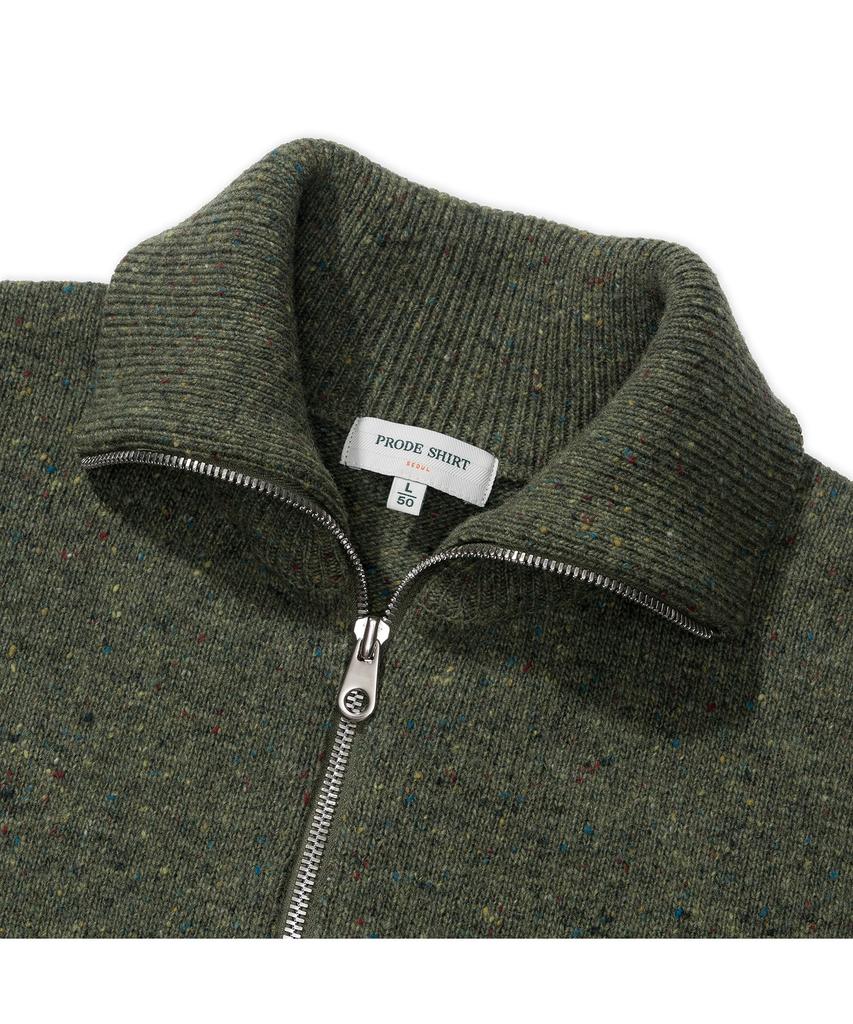 PRODESHIRT Irish Donegal Half-Zip Knit (National Park)