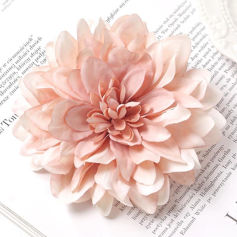 3Pcs Artificial Snowy Flower 11cm Silk Flower Head Home Decoration Wedding Decor DIY Bridal Chest Flower Party Accessories