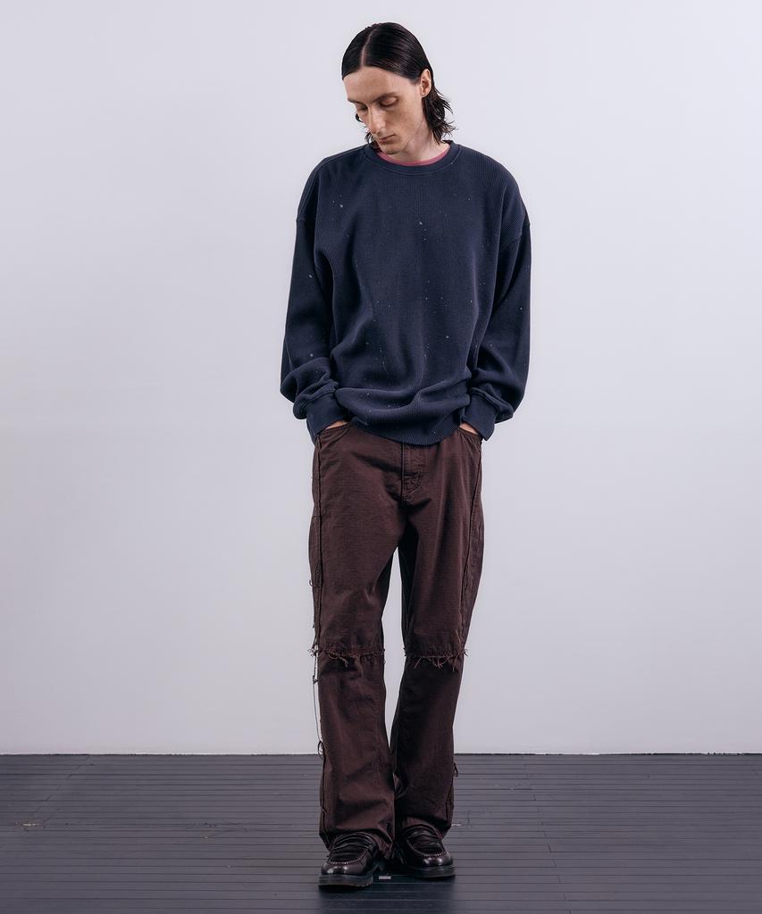 NUAKLE (M) Grid Damage Pants_Mocha Brown