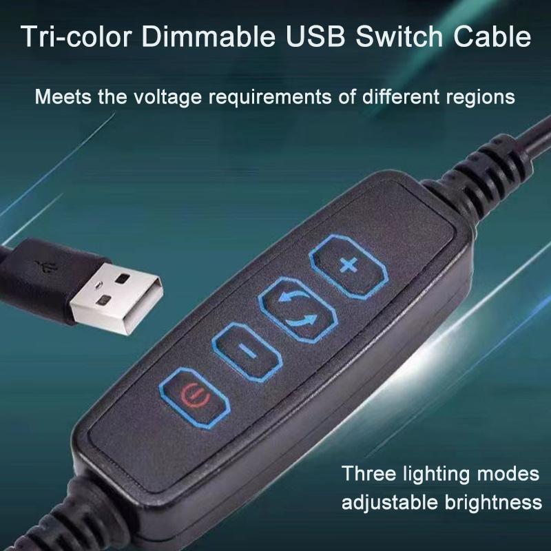 USB Aquarium LED Lamp Fish Tank Light Decor Aquatic Plant Multiple Modes Dimmable Lightness Full Spectrum Mini Clip Light 5V