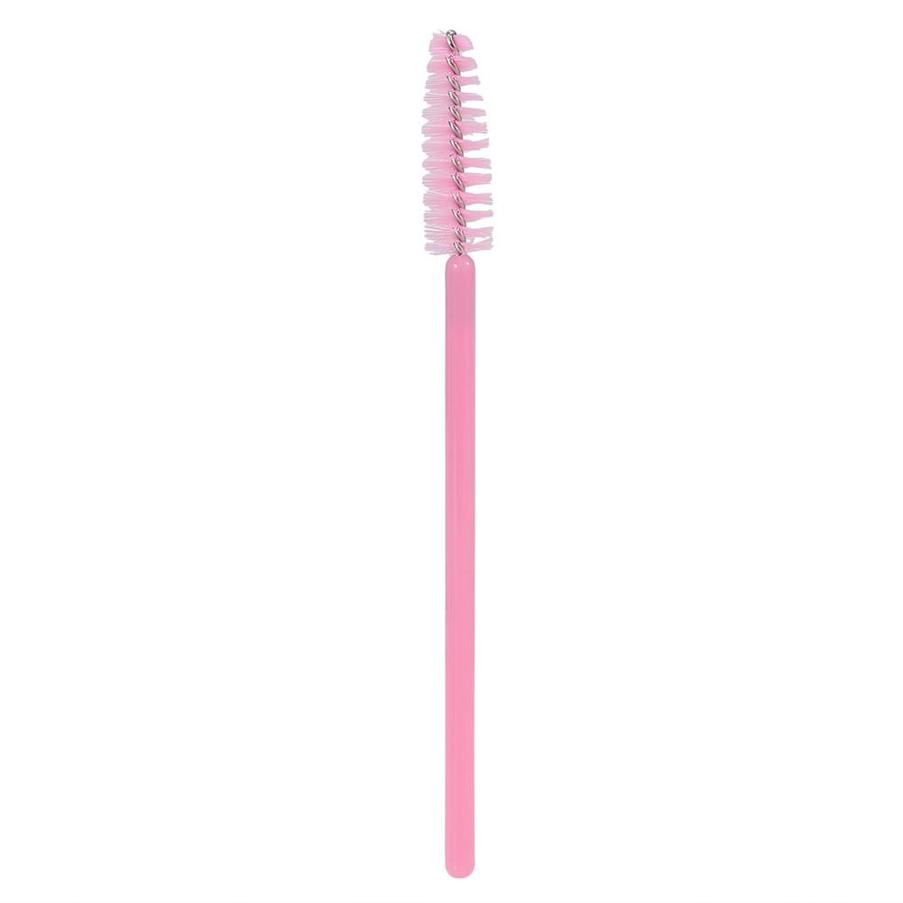 50Pcs Set Disposable Eyelashes Brush Mascara Wands Applicator Eyes Makeup Cosmetic Tool Pink