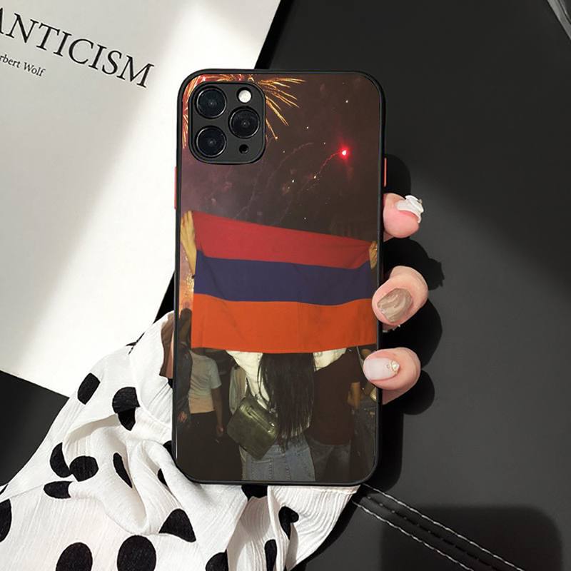 Armenia Armenians Flag Phone Case for iPhone 11 12 13 Mini Pro XS MAX 8 7 6 6S Plus X 5S SE 2020 XR Case