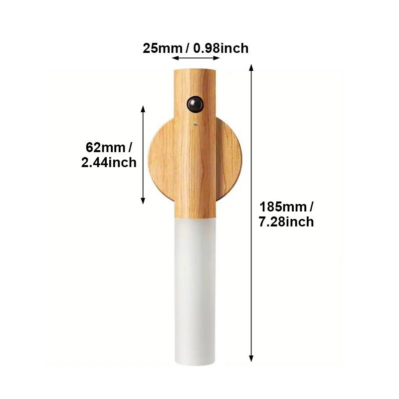 Creative Intelligent Auto PIR Motion Sensor LED Rechargeable Magnetic Night Light Wall Light Dormitory Lamp Kitchen Cabinet Light Lamp Gift