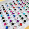 10Pcs Colorful acrylic accessory women's ring mixed style versatile index finger ring jewelry