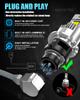 MAXGTRS 2x D1S D4S D4R D2R D2S LED Headlight Bulbs 6000K White Conversion Kit Plug and Play Xenon HID Light Replacement CANBUS Error Free