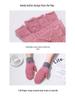 2024 Autumn New Cashmere Half-Finger Flip-Top Jacquard Knitted Gloves for Students and Couples