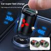 For Mini Car Charger 12-24V Lighter Fast Charging Car USB Type C Charger Mitsubishi Outlander 10 9 ASX RALLIART Eclipse Pajero