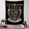 Viking Tapestry Retro Mysterious Raven Boho