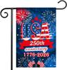 250 Anniversary USA Garden Ags, 4th of July Yard Ags 12x18 Inch Double Sided, Patriotic Garden Ags 250th Anniversary D PPZ