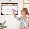 2027 Engelse Kalender met Ophanggat Kalenderplanner Bloemen Wandkalender Kantoorbenodigdheden