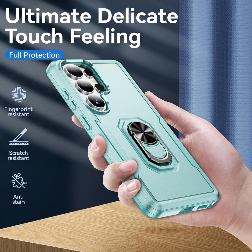 case for Samsung S26 S25 S24 S23 S22 S21 plus ultra ring holder protective case full coverage plain Shock Proof Anti-Scratch