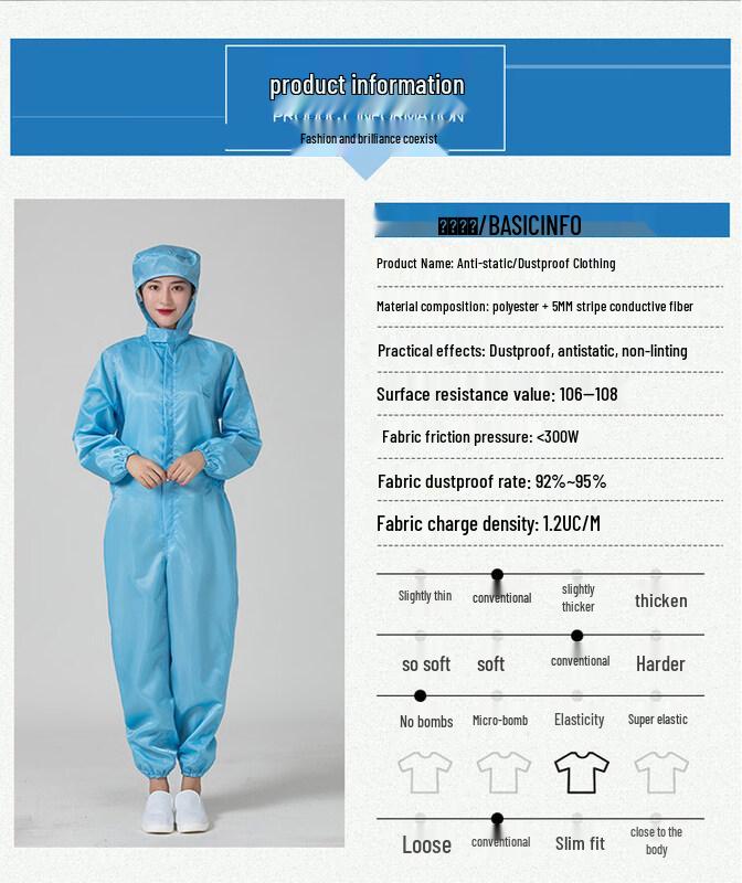 Alliance Dust-Free Anti-Static Coverall Suit