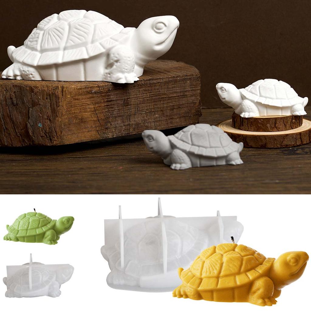 3D Turtle Silicone Candle Mold DIY Animal Scented Candles Soap Making Supplies Handmade Plaster Resin Craft Molds Home Decor