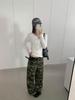 GAGD Women's High-Waisted Camouflage Cotton Jeans - Slimming Wide-Leg, Spring/Summer Collection