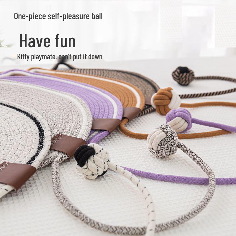 Influencer Cat Paw Woven Cotton Mat: Sleeping Pad & Scratching Post