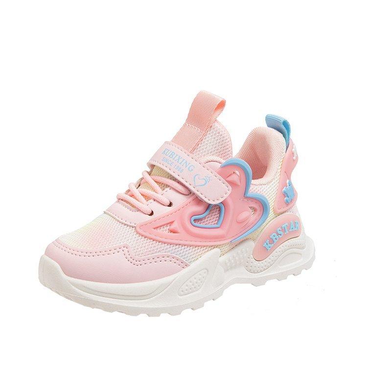 

Classmate new large, medium and small children s sports shoes Velcro student shoes light bottom mesh dad shoes 37 рожевий