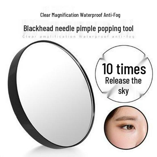 10X/20X/30X Magnifying Handheld Suction Cup Makeup Mirror for Pores and Blackhead Extraction
