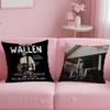 Beliebter Sänger Morgan Wallen Kissenbezug Weich & Leicht zu Waschen – Vielseitig für Sofa, Bett, Reisen und Büro
