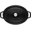 Кокотница Zwilling Staub, овальная, 42.8×37 см, чёрная, 8 л (40509-370-0)