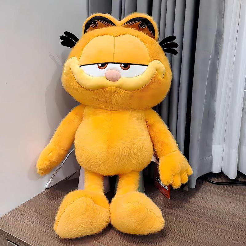 Cute Classic Cartoon Cat Plush Toy - Lazy Style Doll for Kids' Gifts and Home Decor Display