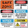 Arbeitsplatzgeländer Sicherheit Metallschild Konformitätsschild PE Erforderlich Unfall Besucherberichterstattung Baustellengefahr Sichere Zone
