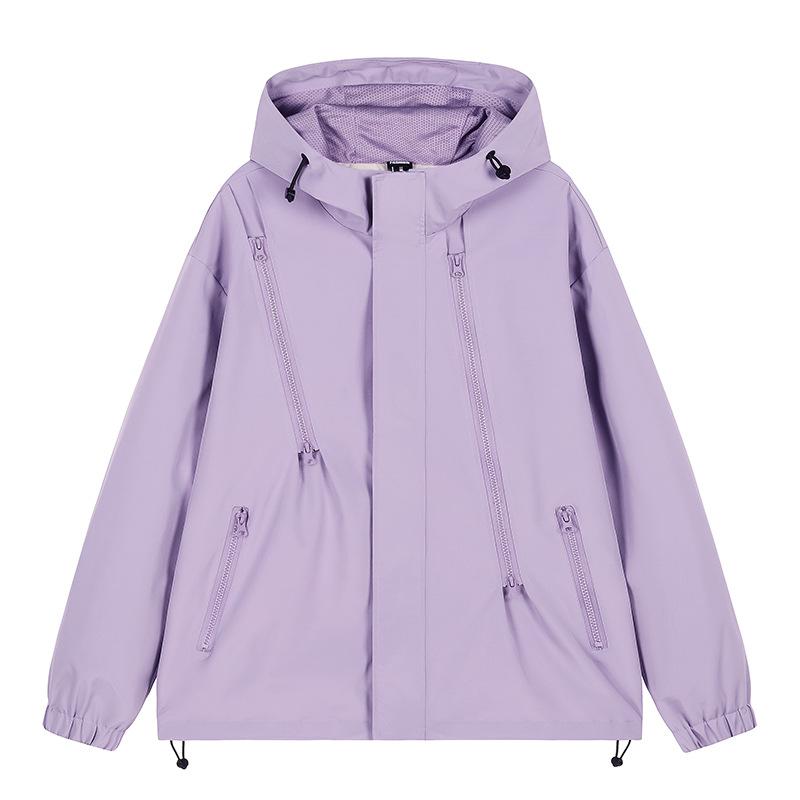 Spring and Autumn Hooded Jacket Jacket Men's Outdoor Sports Leisure Loose Windproof Leisure Jacket Tops Versatile