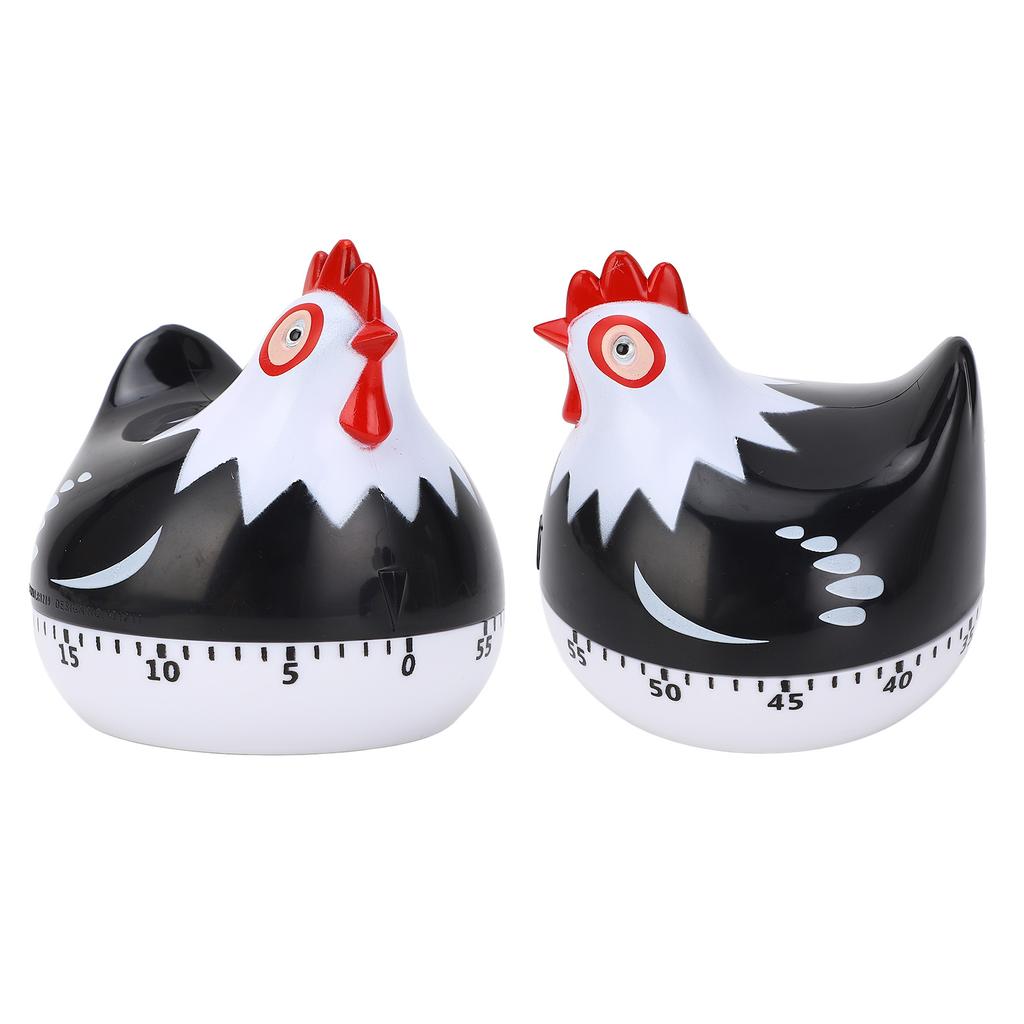 Timer da Cucina con Motivo Pollo, Timer da Forno con Forma Carina, Promemoria Meccanico a Conto alla Rovescia da 60 Minuti per Cucinare
