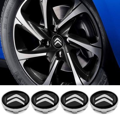 Cache-moyeu de roue automatique Cache-moyeu de pneu Autocollant Emblème Accessoires Adapté Pour Citroen C4 C3 C5 Aircross C1 DS5 Berlingo Jumper