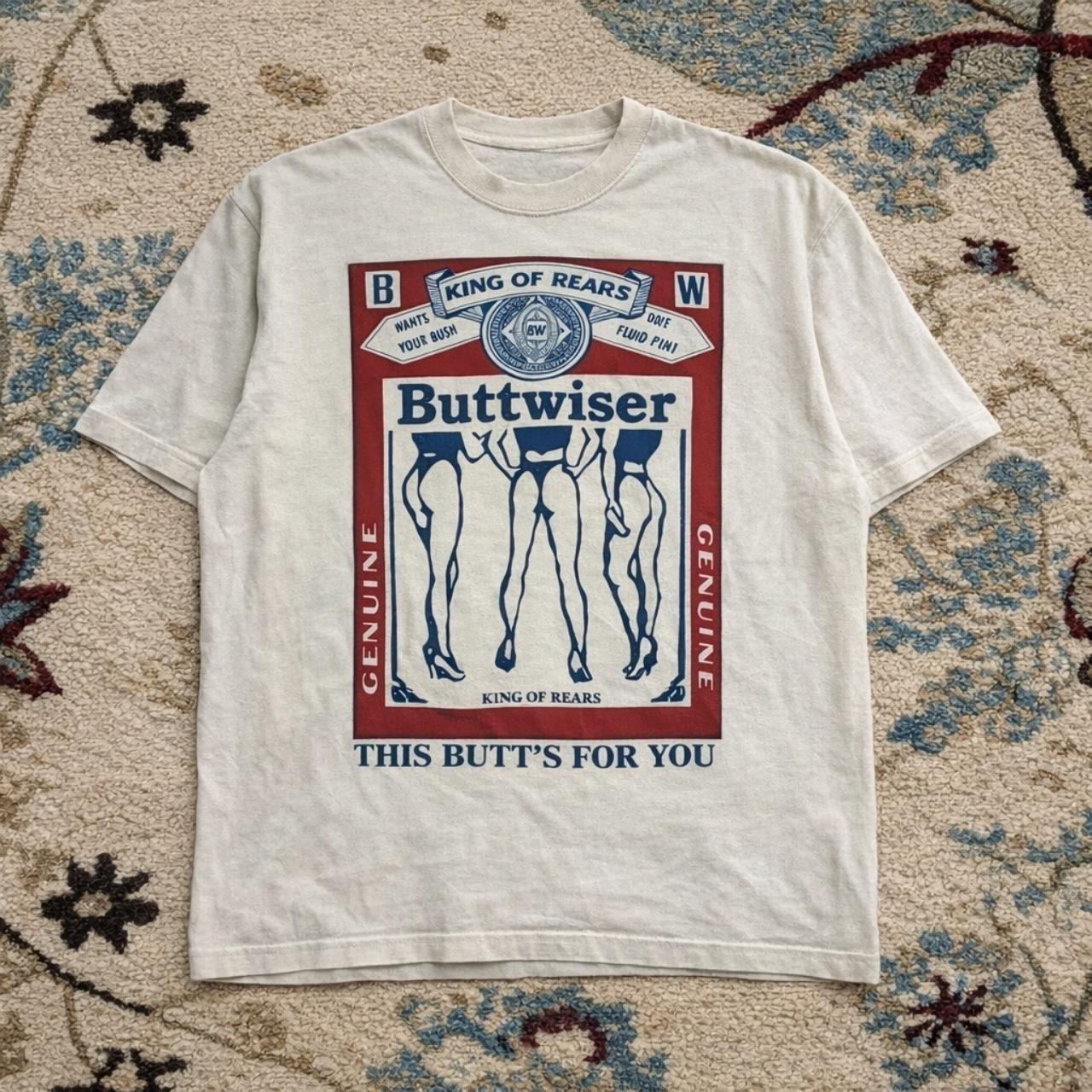 Buttwiser Funny Beer Graphic Unisex T-shirt S-5XL XXXXL