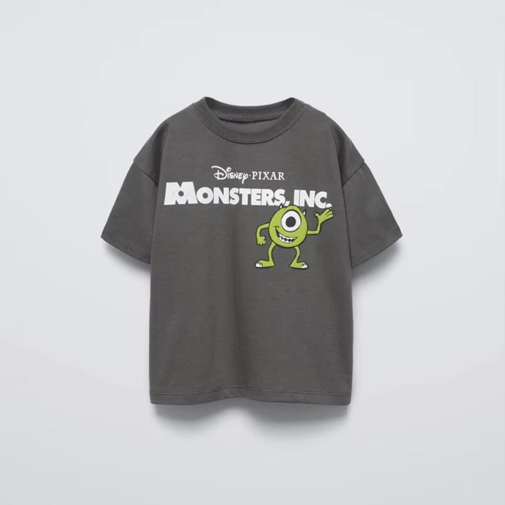 Disney Tees Printing Tops Summer Wear Cartoon Short Sleeve T Simple Cute Loose Bottoming Shirt Cotton Costume Unisex comfortable