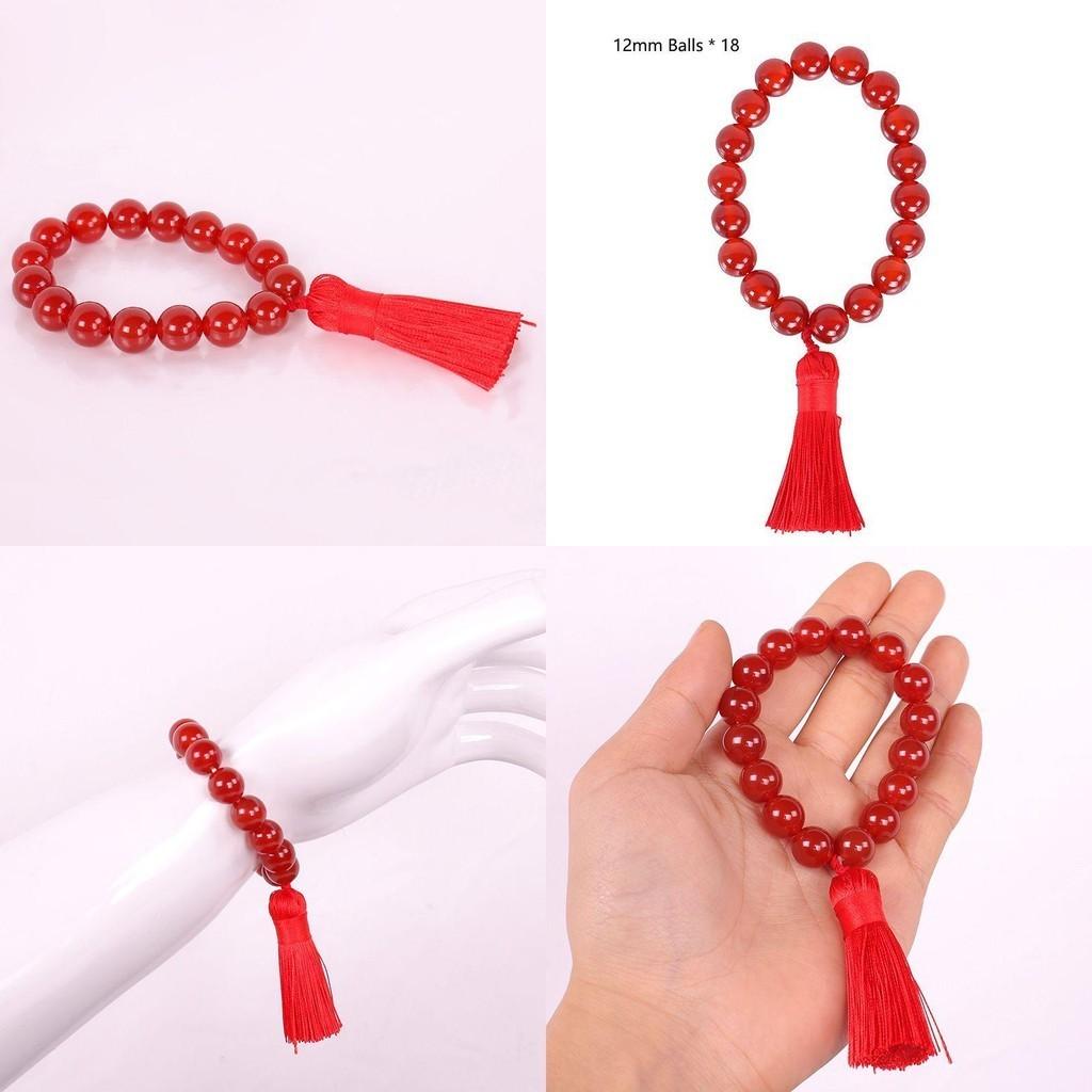 Handgefertigtes Hu Tao Cosplay Armband mit roten Perlen für Genshin Impact Fans