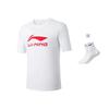 Li Ning Badminton Collection T Shirt Unisex Standard White ATSU493-2
