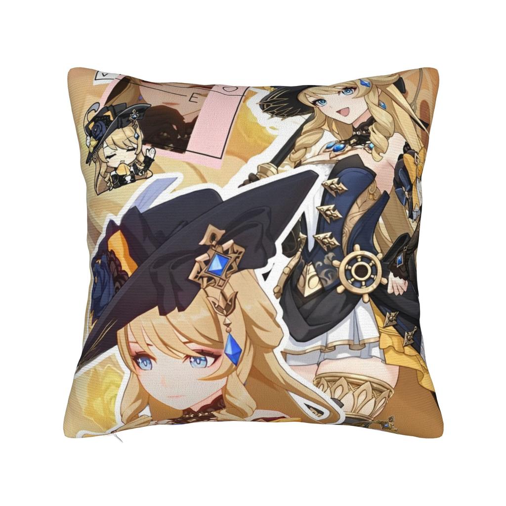 Genshin Impact Game Pillow Covers Stuff Printing Cushion Cover Gift  Pillow Case Cover Sofa Multiple Sizes