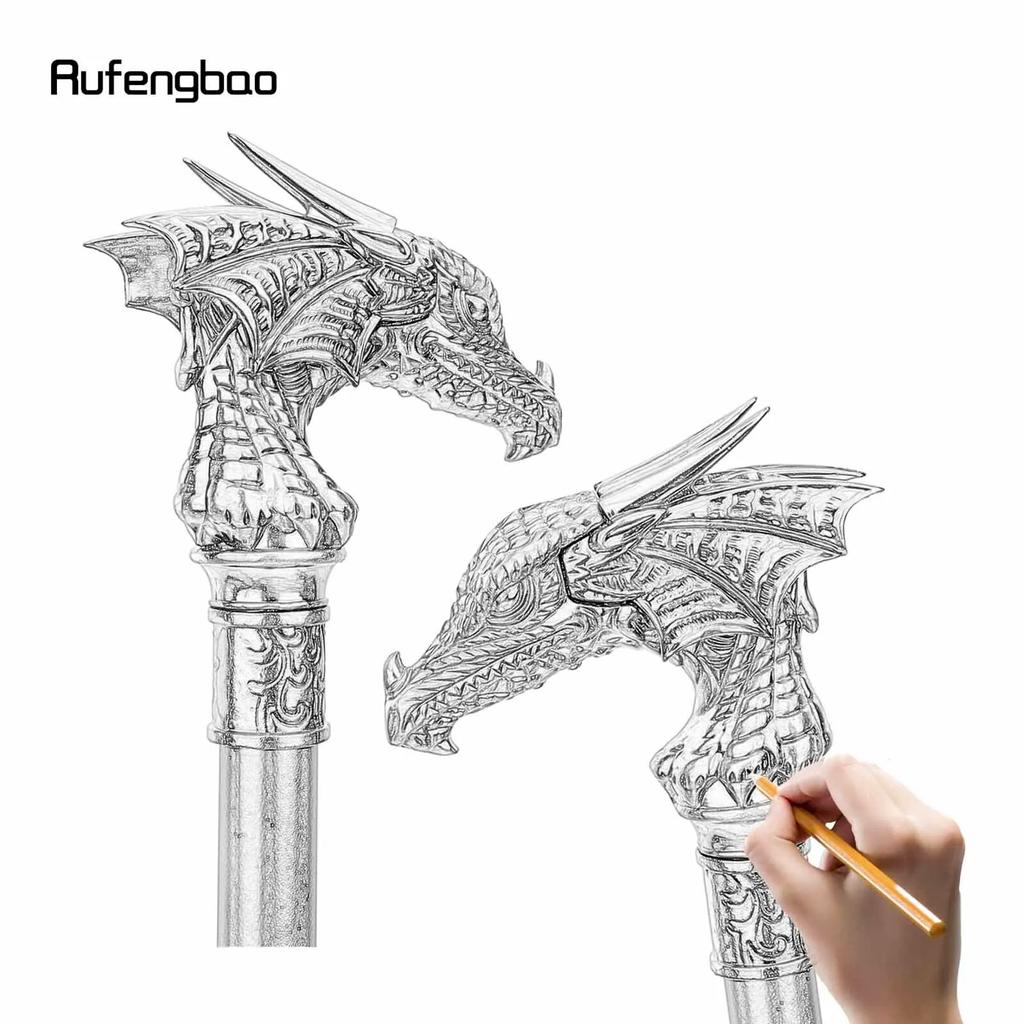 Dragon Head Fashion Walking Stick Decorative Stick Cospaly Vintage Party Fashionable Walking Cane Crosier 93cm