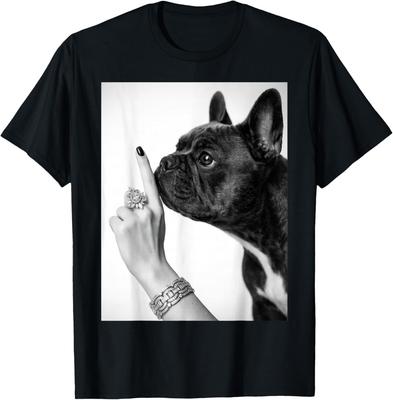 French Bulldog Shhh Quiet Funny Dog Lover Trendy Pet Humor T-Shirt