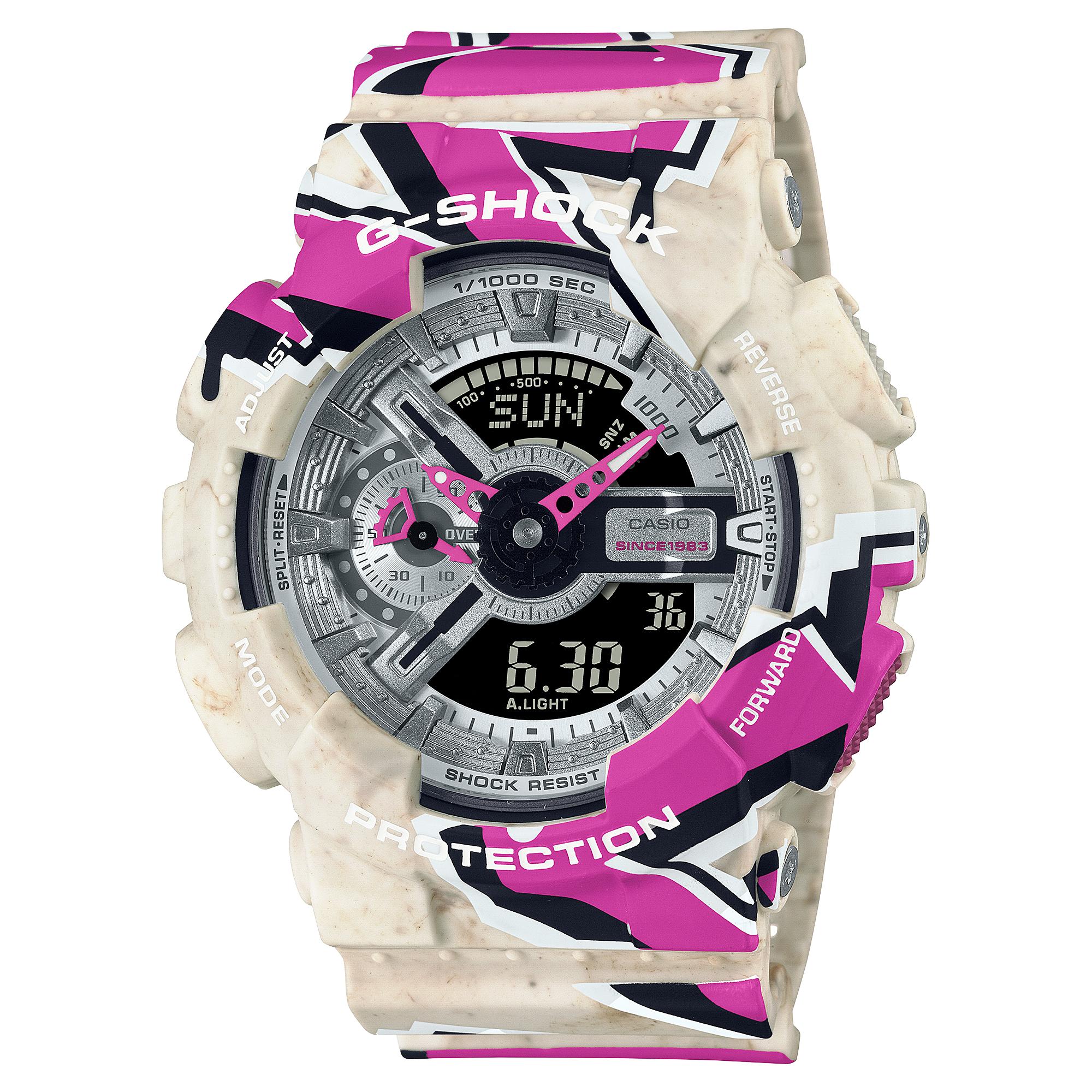 

Casio G-SHOCK Men s Resin 200M Water Resistant Digital Shock Resistant Quartz Watch GA-110SS-1A чёрный