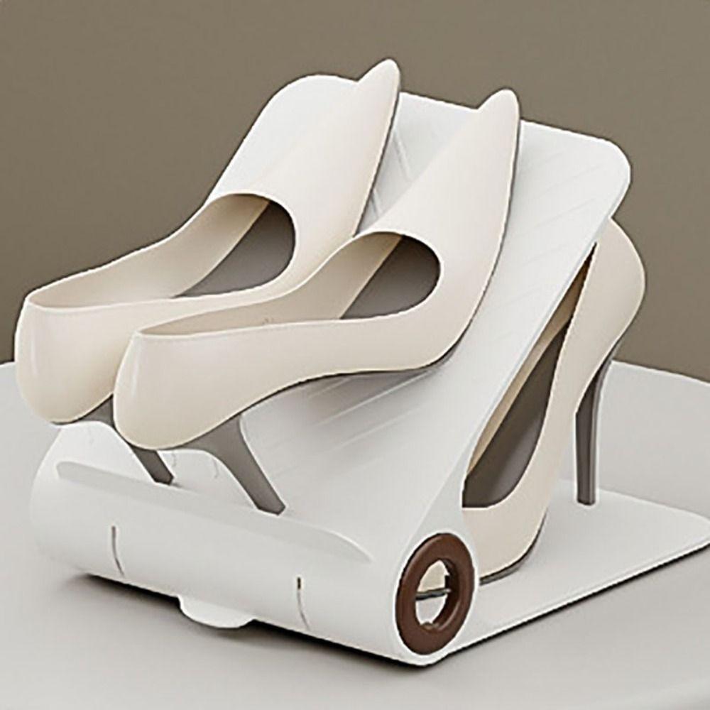 Double Layer Self-Aroma Shoe Rack Space Save Shoe Stacking Partitions  Sneaker