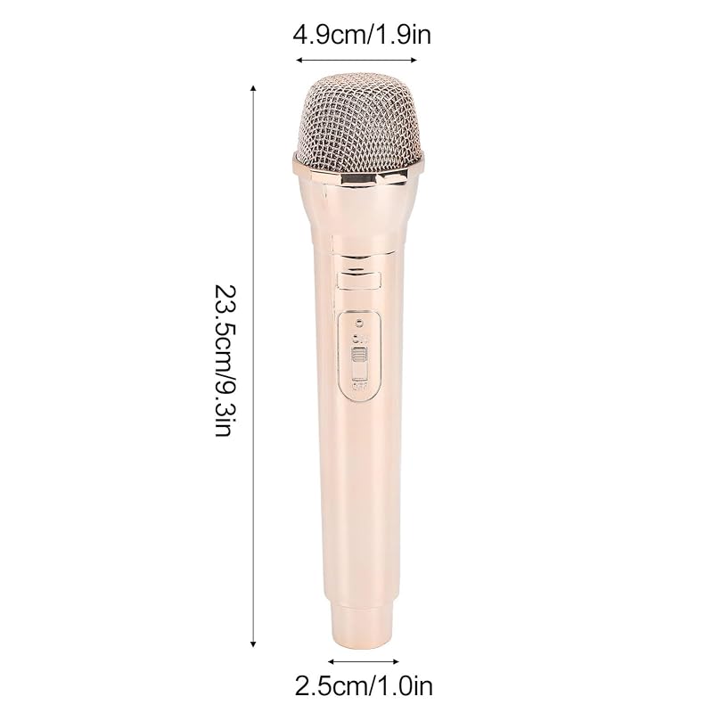 Kids' Fake Microphone Prop 1:1 Replica for Speech Practice, Karaoke, Party Supplies, and Mock Practice Microphone Model