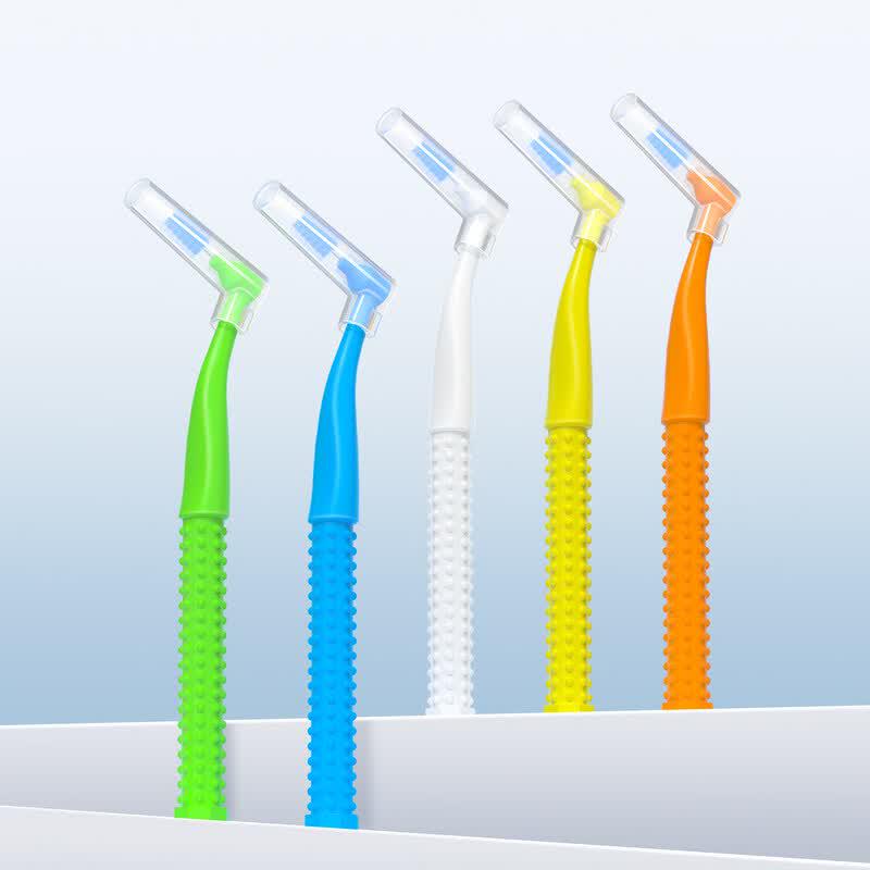FAWNMUM L-Shaped Soft Orthodontic Interdental Brushes
