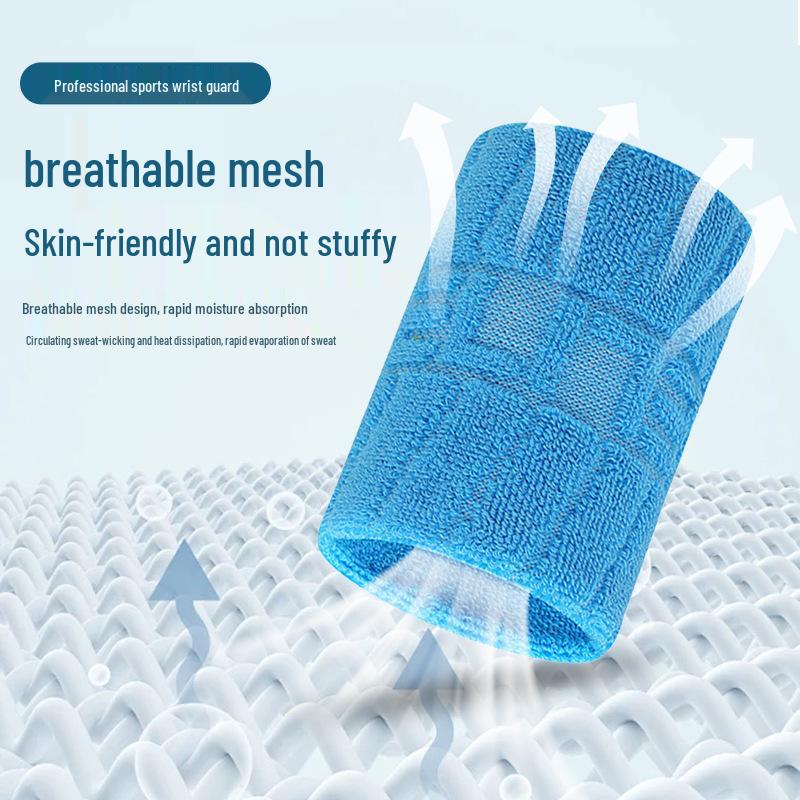 Unisex Sports Wristband for Sprained Wrists - Breathable Support for Badminton, Basketball, and Volleyball with Sweat Wiping Towel