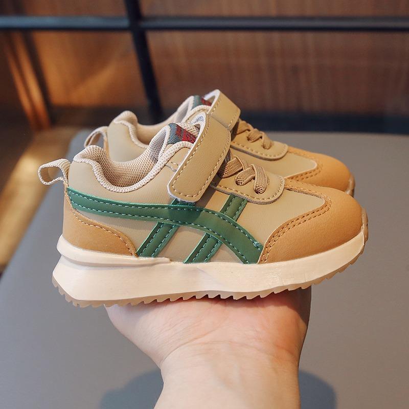 Autumn New Arrivals Children's Sneakers, White Shoes for Boys & Baby Girls, Anti-slip Color-Blocking Casual Running Shoes.