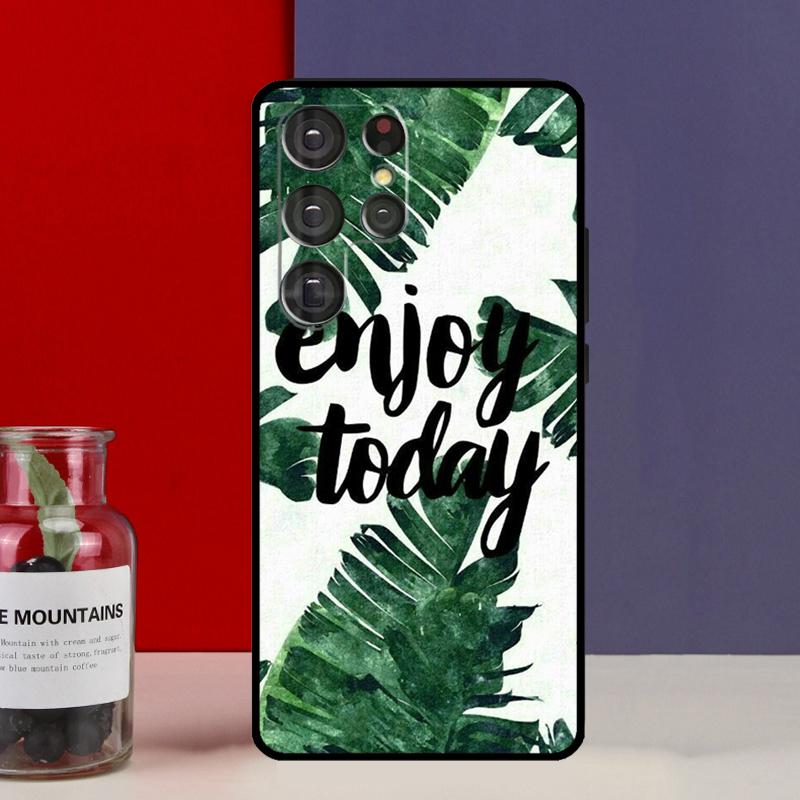 Monstera Leaves Palm Tree Flowers Funda Case For Samsung Galaxy S25 Ultra S9 S10 S20 S21 S22 Plus S23 Ultra S24 FE Phone Cover