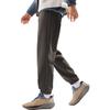 Li Ning Comfortable Casual Simple Fleece Cuffed Knitted Sports Pants Men Bottoms Dark-Gray AKLUB55-2