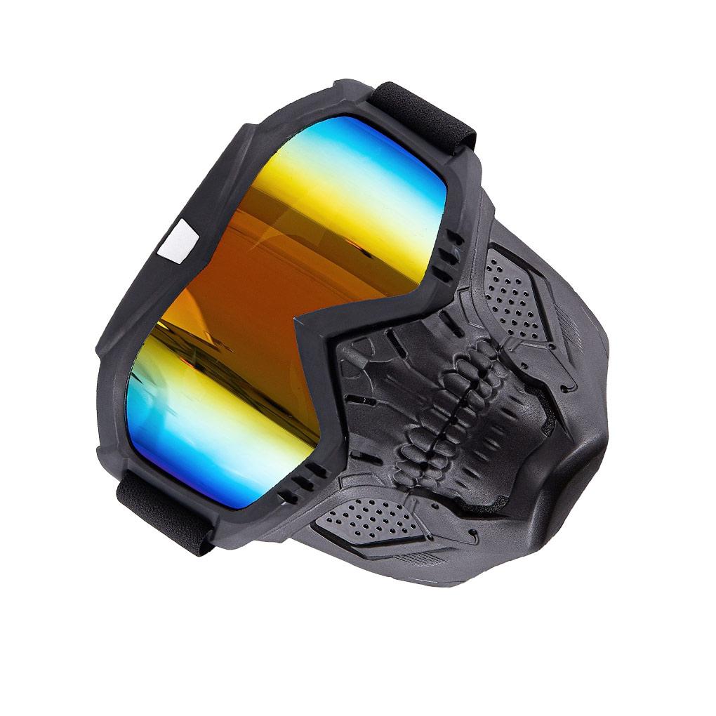 Motorcycle Goggles Face Cover Simple Protective Covers Skull Modeling Cycling Skiing Facial Protector Helmet Fitting