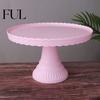 Dessert Stand Cake Stable Non-slip Plastic Wave Serving Platter Design Display Plate for Wedding Table
