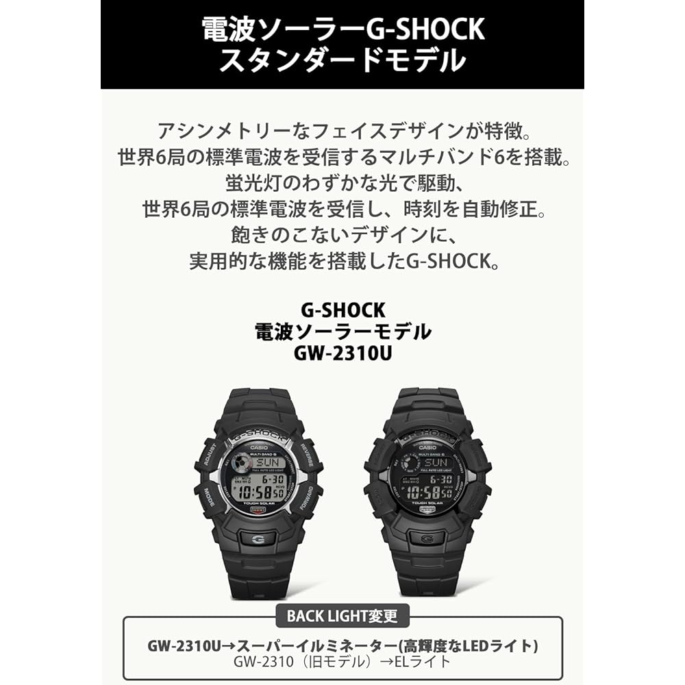 Casio ] Wristwatch G-Shock [Genuine Japan] Radio-controlled Solar GW-2310UFB-1JF Men's Black