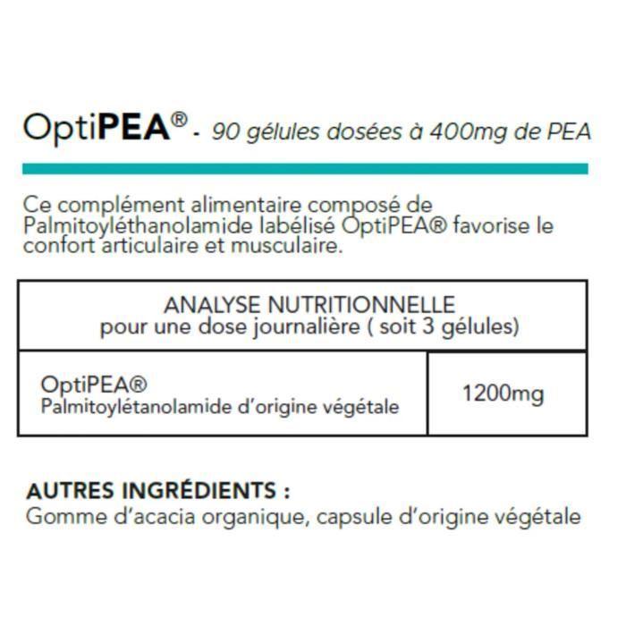 90 Gélules Opti PEA, Douleurs Chroniques 1 boîte