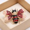Multi Color Enamel Bee Brooch Glitter Delicate Decor Pin for Christmas Party Outfit Decoration Holiday Exchange Gifts