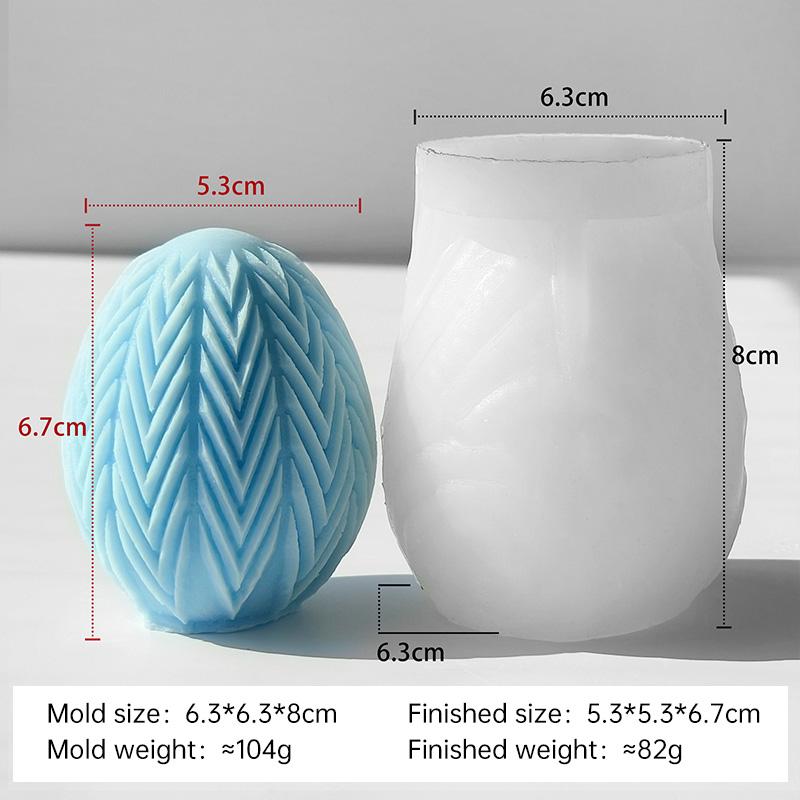 DIY Easter Egg Silicone Mold Handmade Aroma Candle Plaster Easter Decoration Molds Candle Making Supplies